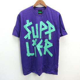 a■スワッガー/swagger ビッグサイズ プリントTシャツ【L】紫/MENS/69【中古】