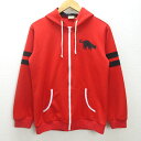 G■ハイキュー/Haikyuu!! アニメイト フルジップパーカー 音駒高校【M】赤/men's/74【中古】■