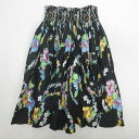 G■フラダンス用■ハンドメイド パウスカート フリーサイズ ハワイアン/LADIES■黒/14【中古】