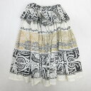 G■フラダンス用■ハンドメイド パウスカート フリーサイズ ハワイアン/LADIES■白系/15【中古】