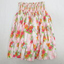 G■フラダンス用■パウスカート ハンドメイド フリーサイズ ハワイアン■ピンク/LADIES/12【中古】■