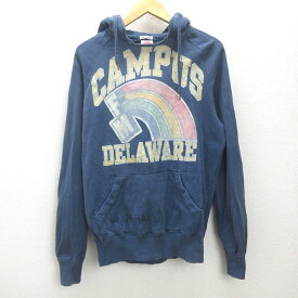 H■フランクリン＆マーシャル/FRANKLIN MARSHALL プルオーバーパーカ スウェット【M】紺/MENS■17【中古】