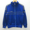 Q■アディダス/ADIDAS TCHNO BIO-FIXヴィンテージ トラックジャージ■青【 165/90 M 】80'Sレトロ/MENS/22【中古】
