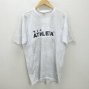G■アスレタ/ATHLETA ドライTシャツ/フットサルウエア【XO】白/men's/2【中古】■