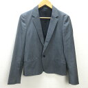 H■シップス/SHIPS JET BLUE 1Bテーラードジャケット【S】灰色/MENS■43【中古】