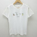 G■モンベル/montbell 鳥獣キャンプT/1114536【L】白/LADIES/37【中古】■