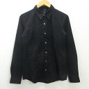 K■スリヴァー/CREATIVITY AND ANTINOMY IN SRIVER 長袖シャツ ポリシャツ【1】黒/MENS■78【中古】