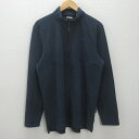 G■ジャックウルフスキン/Jack Wolf skin ハーフジップフリースジャケット【XL】紺/men's/18【中古】■