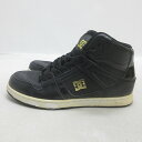 t■【28cm】ディーシーシュー/DC SHOES HI レザースニーカー■黒/MENS/10【中古】