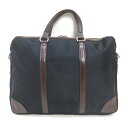 t■日本製■ブライトン/BRIGHTON ナイロン ブリーフケース■紺/BAG/9【中古】