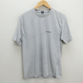 y■日本製■モンベル/MONT-BELL ウィックロンTシャツ■灰【メンズM】MENS/23【中古】