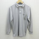 G■ゼクシオ/XXIO 長袖ポロシャツ/ゴルフウエア【L】灰系/men's/11【中古】■