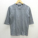 R■アーバンリサーチ/URBAN RESEARCH Tシャツ 五分袖カットソー■灰 【L】MENS/99【中古】■