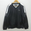 g■ゼクシオ/XXIO ピステジャケット/ゴルフウエア【LL】黒/men's/48【中古】■