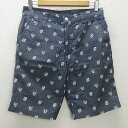 g■フィラ/FILA GOLF ハーフパンツ/ゴルフウェア【78】紺/men's/56【中古】■