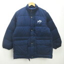 K■90s■トヨタ/TOYOTA 非売品 野茂英雄 ダウンジャケットJKT【L程度】紺/MENS■28【中古】