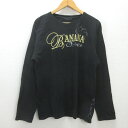 g■バナナセブン/BANANASEVEN ロンT/カットソー【XL】黒/men's/54【中古】■
