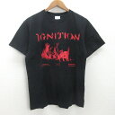 g■アルゴビナス/GYROAXIA ONLINE LIVE Tシャツ/コットン【M】黒/men's/23【中古】■