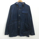 d■ ワークマン/WORK MAN F100 コットンキャンパー【3L】インディゴ/MENS/60W【中古】