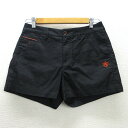 d■パーリーゲイツ/PEARLY GATES ショーツ ゴルフパンツ■黒【1】LADIES/GOLF/74【中古】■