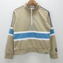 d■フィラ/FILA GOLF ハーフジップ ゴルフウェア【L】ベージュ/LADIES/104【中古】■