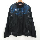K■ニッタク/Nittaku トレーニングジャケット ウォームアップジャケット/卓球【XO】黒/MENS■108【中古】