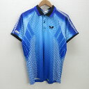 K■バタフライ/ButterFly 41540 トロピューラ・シャツ 卓球ウェア【L】水色/MENS■6【中古】