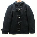 t■サンタスティック/SANTASTIC ウール ショートダッフルコート■黒【 M 】men's/73【中古】