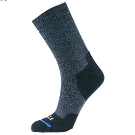 FITS(フィッツ) ミディアムハイカークルー（中厚手）/ネイビー/S F1001 男性用ソックス ウェア 靴下 アウトドアウェア小物　靴下
