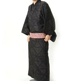 紳士 着物 単品 UNSODO LLサイズ 黒色 日本製