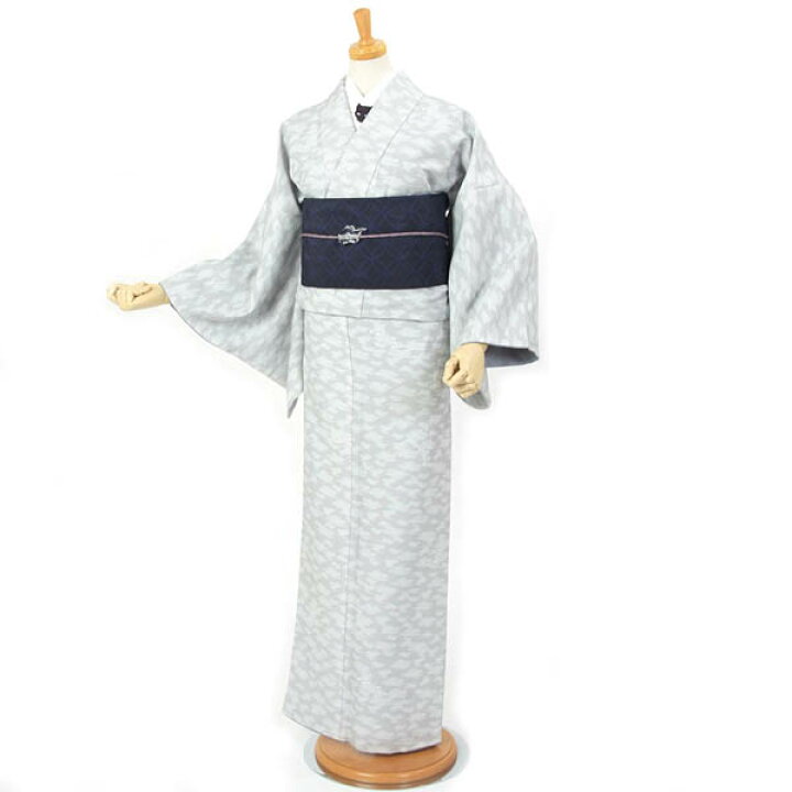 楽天市場】洗える着物 撫松庵 雲と龍 単品 レディース 袷 カジュアル 