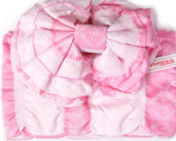 作り帯 贈り物 浴衣 子供 高品質 キッズ ジュニア 浴衣帯 Sienne 簡単 簡単装着 ViVi 柔らか生地 ピンク