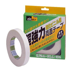 ニトムズ 超強力両面テープ 塩化ビニル用 厚手(箱) 20×10 J1090