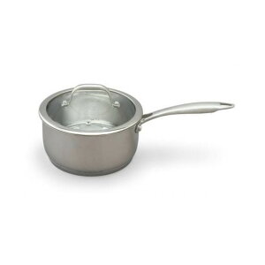 ステンレスシリーズ 片手なべ ガラスふた付 18cm SP-P18