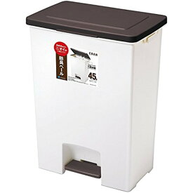 アスベル EBAN エバン 防臭ペダルペール ワイド 45L [ブラウン] A641833