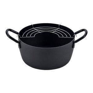 燕三 IH対応鉄深型天ぷら鍋 22cm EM-039