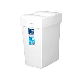 新輝合成 セパ ダストプッシュ10 [ごみ箱 ゴミ箱 プッシュ型 抗菌] ホワイトグレー