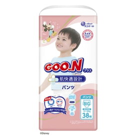 大王製紙 グーンプラス 肌快適設計 パンツ BIGサイズ(体重12～20kg、おなかまわり44～57cm) [おむつ パンツタイプ 男女共用] 38枚