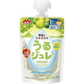 森永乳業 果実とミネラルの うるジュレ GREEN 1歳から [ベビーフード ゼリー 飲料 水分補給] 100g