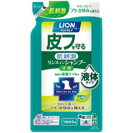 ライオンペット ペットキレイ 皮フを守るリンスインシャンプー 犬用 つめかえ用400ml