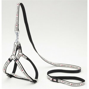 ペティオ WanWan Casual デニムスタイルハーネス&リード SSサイズ ホワイト