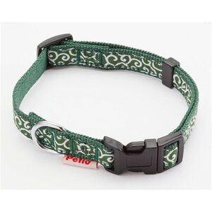 ペティオ 犬雅 唐草カラー SSサイズ グリーン