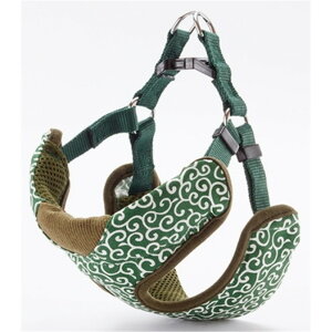 ペティオ 犬雅 唐草ベストハーネス SSサイズ グリーン
