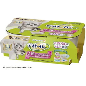 ユニ・チャームペット デオトイレ 子猫から体重5kgの成猫用 [猫用 ねこ ネコ 仔猫 システムトイレ] 1セット