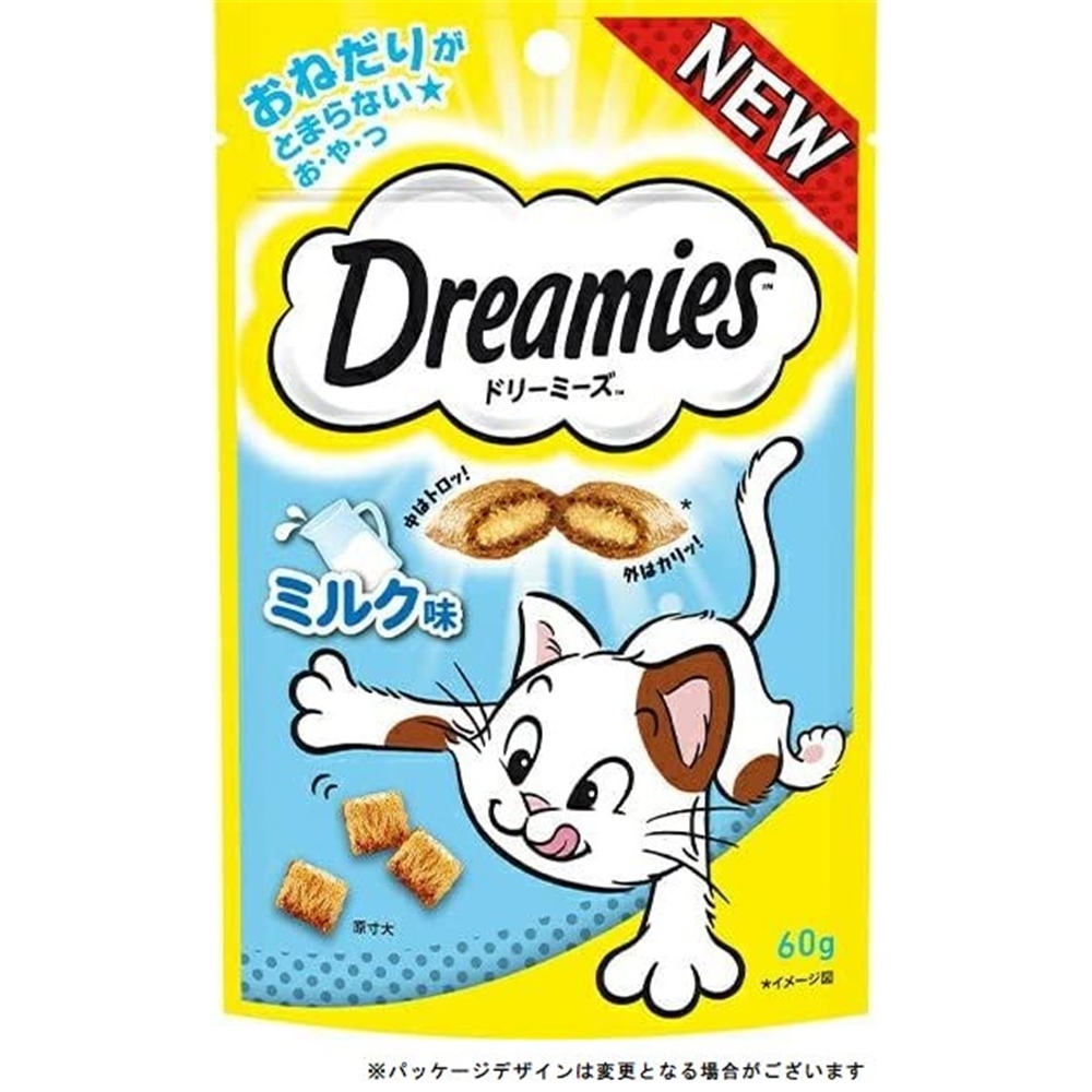 マースジャパン Dreamies ドリーミーズ 猫用おやつ ミルク味 成猫用  [キャットフード ペットフード えさ] 60g