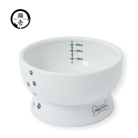 猫壱 ハッピーダイニング 犬用 脚付ウォーターボウル レギュラー [ペット用品 食器 水 磁器 日本製]