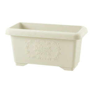 リッチェル 底板付 ハナール 深型プランター60型(20L) アイボリー(IV)