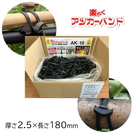 【6/4 20:00～6/11 01:59 エントリーでポイント10倍】KAPI.S 楽らくアンカーバンド 折径180mm (3kg) [結束 誘引 ゴム 農作業 束ねる 固定 丈夫 屋外 多様] AK18-3K