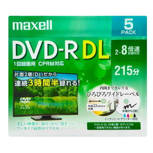}NZ ^pDVD-R DL(2`8{) 5 [1^ L^ fBA ۑ fW^ CPRMΉ] DRD215WPE.5S