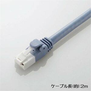 �G���R�� Cat6A LAN�P�[�u��(�X�^���_�[�h�E�c���܂�h�~) 2.0m [�z�� 10�M�K�r�b�g�Ή� �������ʐM �C���^�[�l�b�g �p�\�R��] LD-GPAT/BU20